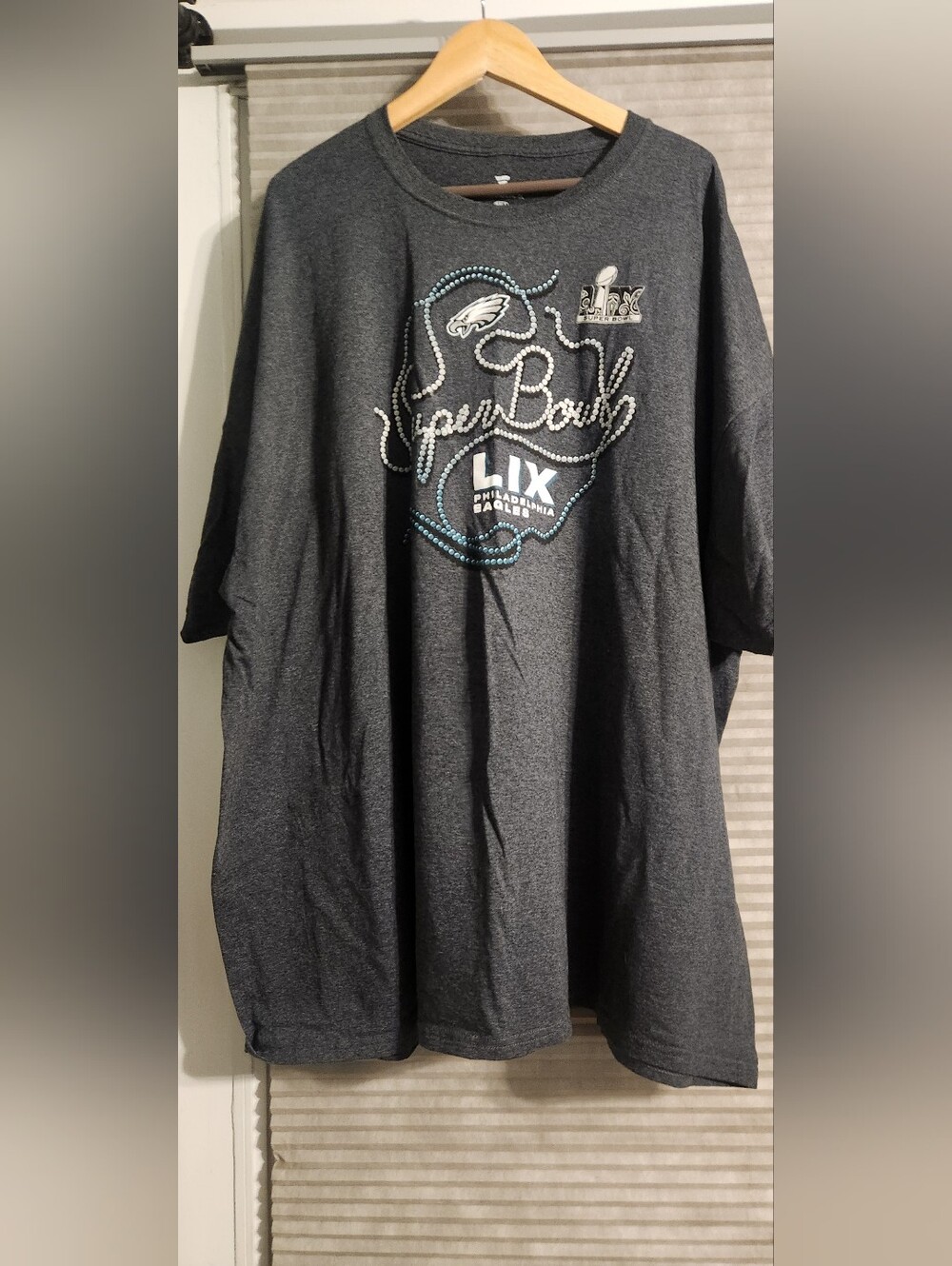Super Bowl LIX Charcoal Gray Men's T‑Shirt